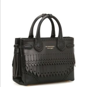 BURBERRY the Small Banner with brogue detail Bag